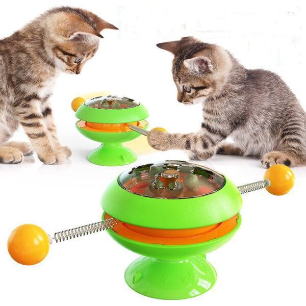 Rotatable Cat Toys Supplies With Catnip Interactive Training Toys For Cats Kitten Cat Accessories Pet Products - Image 3