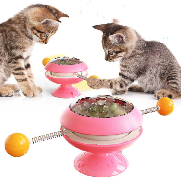 Rotatable Cat Toys Supplies With Catnip Interactive Training Toys For Cats Kitten Cat Accessories Pet Products - Image 5