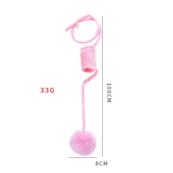 Cat Toy Self-Hi Sucker Spring Rabbit Hair Ball Interactive Play Pet Supplies Interactive Toys - Image 8