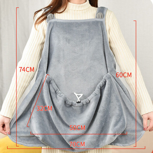 Touch The Cat Clothes Pets Apron Non-stick Anti-grab Soft Plush Camisole Pinafore For Pets - Image 2