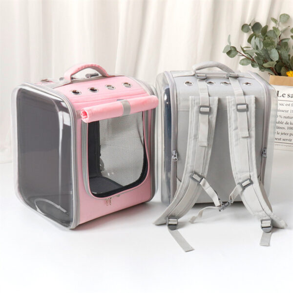 Pet Cat Carrier Backpack Breathable Cat Travel Outdoor Shoulder Bag For Small Dogs Cats Portable Packaging Carrying Pet Supplies - Image 5