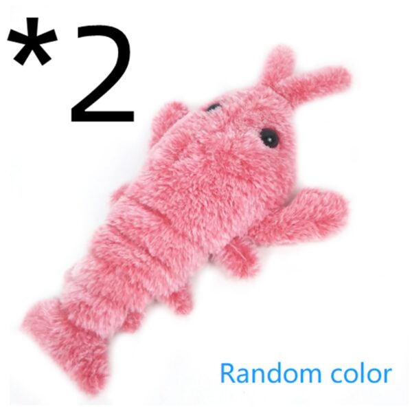 Pet Toys Electric Jumping Shrimp USB Charging Simulation Lobster Funny Cat Plush Pets Toy - Image 10