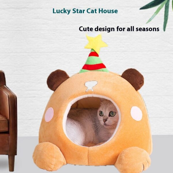 Lucky Star Cat Nest Cute Shape Four Seasons Universal Cat Nest Warm