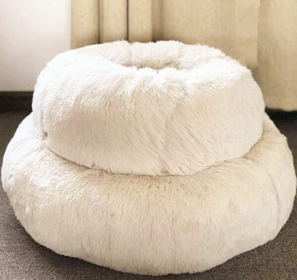 Dog Beds For Small Dogs Round Plush Cat Litter Kennel Pet Nest Mat Puppy Beds - Image 5