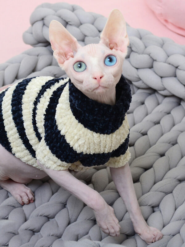 Hairless Cat Winter Thicken Warm Cotton Sweater