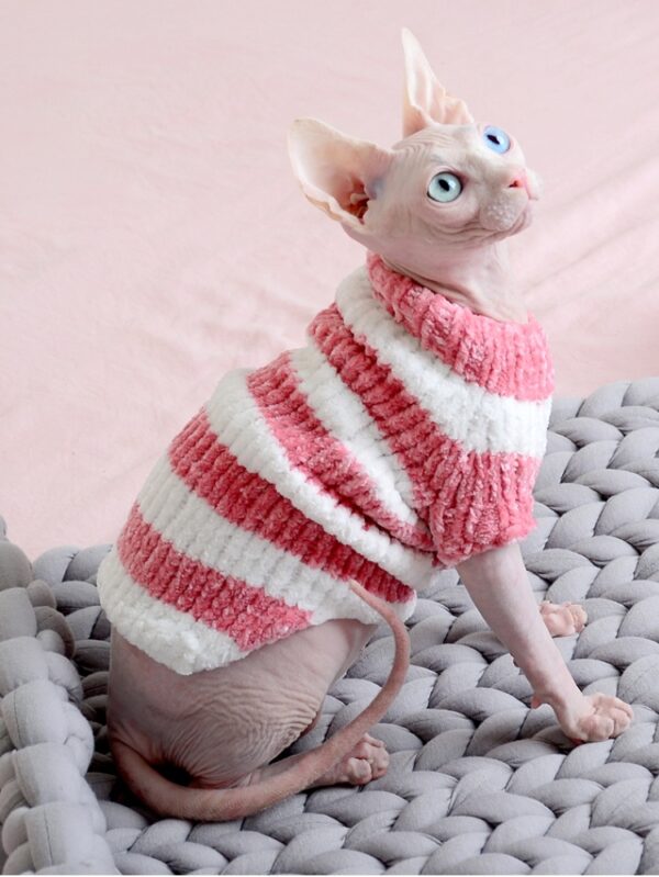 Hairless Cat Winter Thicken Warm Cotton Sweater - Image 2