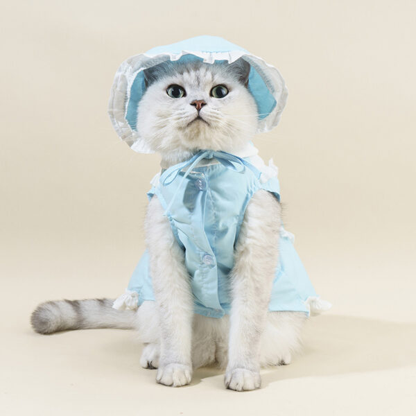 Pet Suit Pet Cat Hat Dog Spring And Summer Clothing Supplies Skirt - Image 3