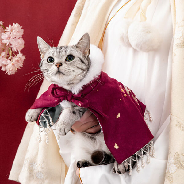 Pet Shawl Hanfu Cat Clothes