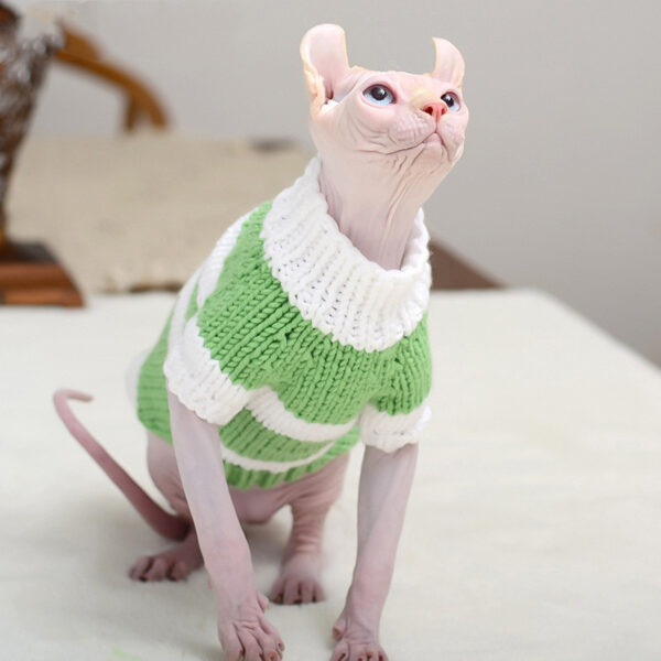 Hairless Cat Warm Sweater Pet Cat Clothes - Image 9