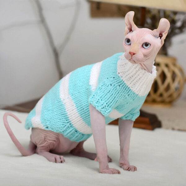 Hairless Cat Warm Sweater Pet Cat Clothes - Image 4