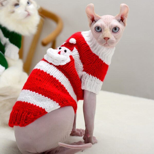 Hairless Cat Warm Sweater Pet Cat Clothes - Image 7