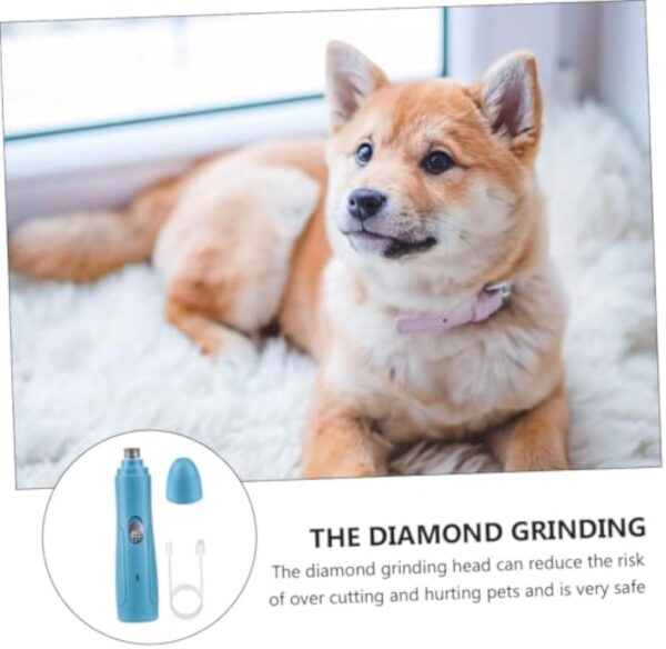 Pet Nail Grinder Electric Nail Polisher For Pet Dog Claw Trimmer Pet Nail Cutter Pet Trimmer Pet Clippers Pet Electric Grooming Toll Pet Nail Trimmer Pet Supplies - Image 6