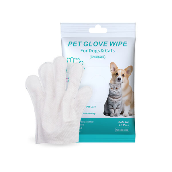 Pet Disposable Gloves Cat Dog Cleaning Dry Cleaning Gloves Pet Products - Image 6