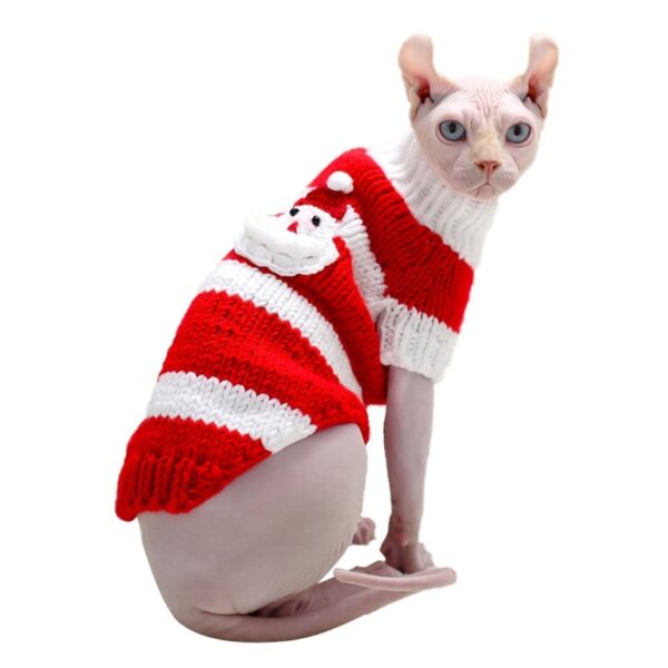 Hairless Cat Warm Sweater Pet Cat Clothes - Image 6