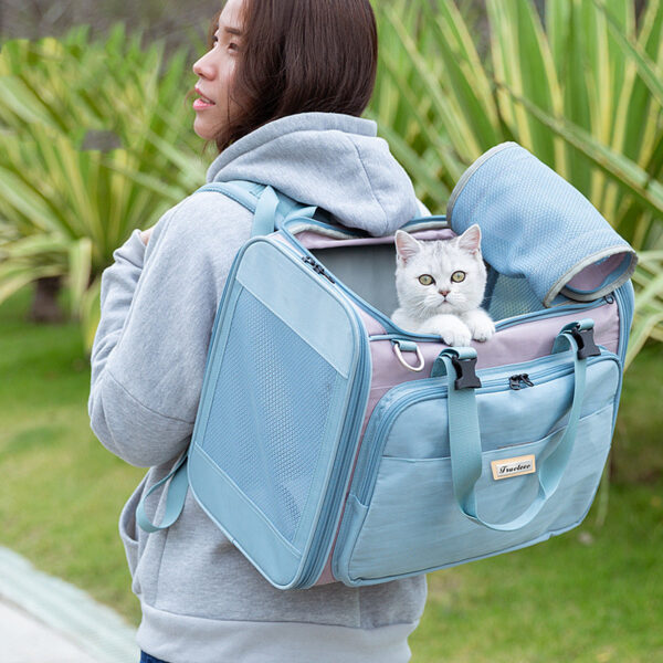 Pet Puppy Cat Breathable Shoulder Handbag - Image 5