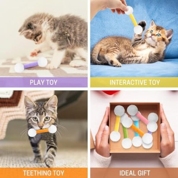 Swabs Catnip Toys Set Of Soft Plush Cat Kicker Toys Interactive Kitty Kick Sticks For Cat Lovers Gift Sturdy Cat Teething Chew Toy For Cat - Image 9